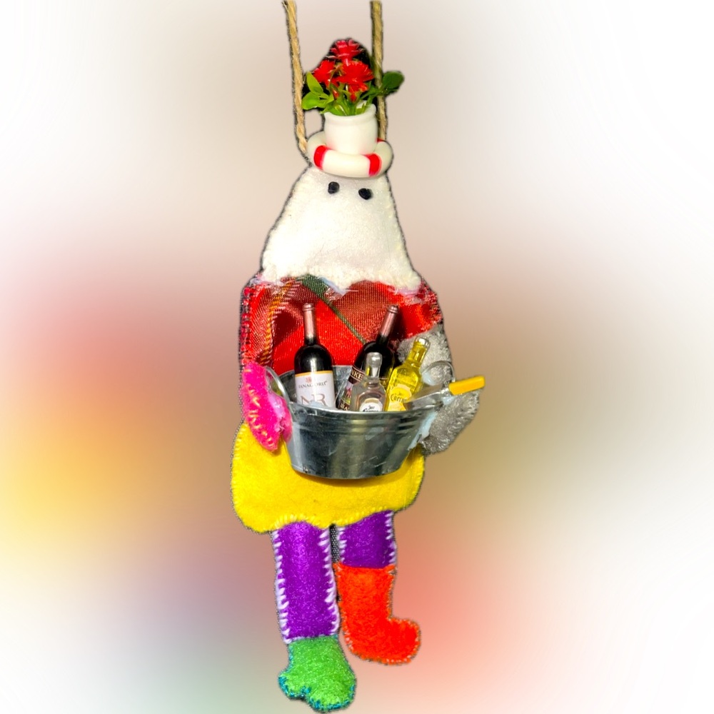 Mummer Ornament Hand Sewn